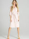 Figl M703 Midi Shirt Dress Dress Pink 141734