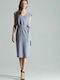 Figl M674 Summer Midi Dress Gray 135794