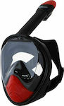 Bluewave Μάσκα Θαλάσσης Σιλικόνης Full Face Παιδική 61061 Junior XS σε Κόκκινο/Μαύρο χρώμα
