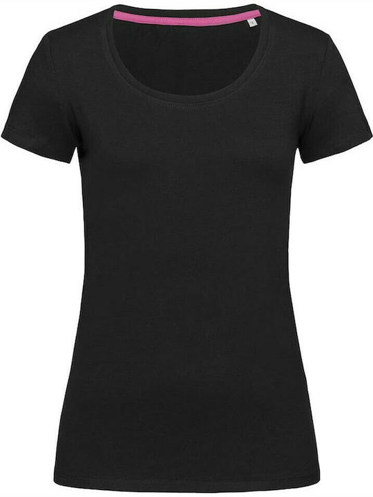 Stedman Claire Γυναικείο Διαφημιστικό T-shirt Κοντομάνικο Black Opal