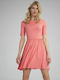 Figl M751 Summer Mini Dress Coral 154737