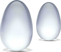 Yoni Eggs Glass 2 Piece Set Transparent