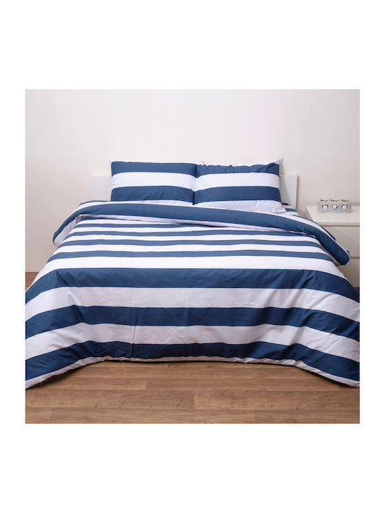 Viopros Μικέλ Single Cotton Duvet Cover Set with Pillowcases 160x240 625520