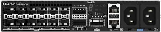 Dell EMC PowerSwitch S5212F-ON Managed L2 / L3 Switch με 48 Θύρες Gigabit (1Gbps) Ethernet και 12 SFP Θύρες