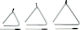 Gewa Gewa Triangle Club Salsa H 5 Inches Steel