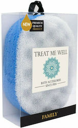 Treat Me Well Family 2 in 1 Clasic Burete de Baie Exfoliere Albastru 1buc