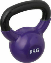 Kettlebell Aus Vinyl 8kg Lila