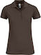 B&C Safran Women's Short Sleeve Promotional Blouse Brown