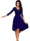 Numoco Mini Dress for Wedding / Baptism Navy Blue