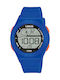 Lorus Kids Digital Watch with Rubber/Plastic Strap Blue