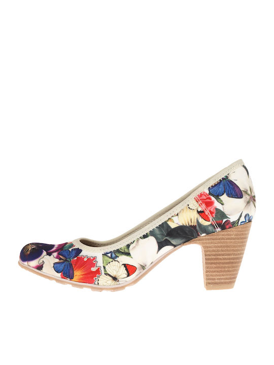 Leather Multicolour Heels