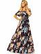 Numoco Sommer Maxi Kleid Schwarz