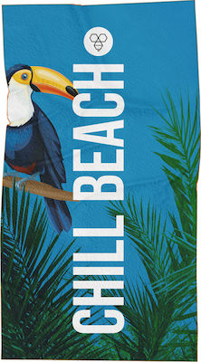 Bee. Unusual. High Toukan Beach Towel Blue 150x100cm.