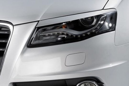 Motordrome Front Headlight Eyebrows for Audi A4 B8 2008-2016