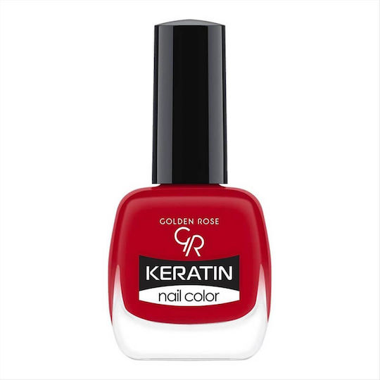 Golden Rose Keratin Glossy Βερνίκι Νυχιών Κόκκινο 38 10.5ml