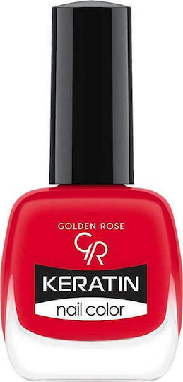 Golden Rose Keratin Гланцов Лак За Нокти Червен 36 10.5ml