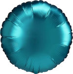 Μπαλόνι Foil Στρογγυλό Satin Luxe Aqua Μπλε 43εκ.