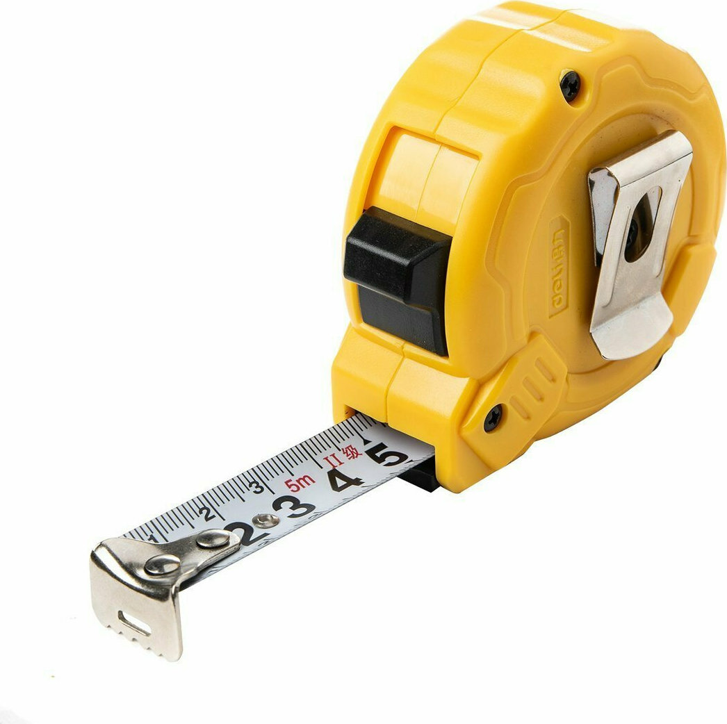 Steel Measuring Tape 5m/19mm Deli Tools EDL9005B (yellow)