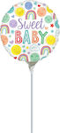 Μπαλόνι Foil Γενεθλίων Στρογγυλό Sweet Baby Icons Πολύχρωμο 10εκ.