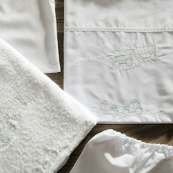 Parisis Train Christening Oilcloths 2 Pieces