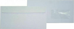 Envelope White Autumn 11x23cm With Right Window