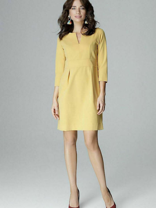 Lenitif L004 Mini Dress Yellow