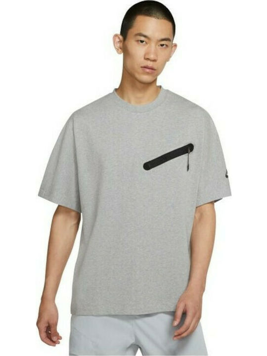 Nike Sportswear Tech Essentials Αθλητικό Ανδρικό T-shirt Dri-Fit Dark Grey Heather Μονόχρωμο