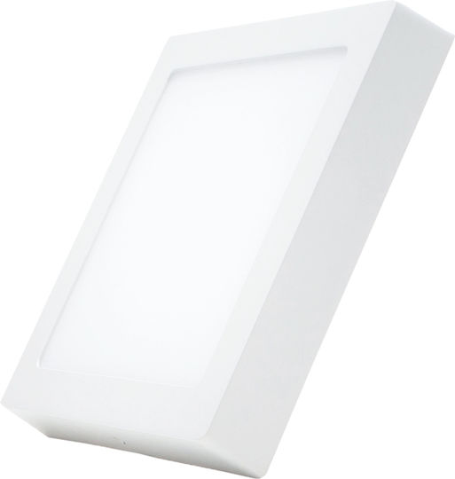 Eurolamp Квадрат На открито LED Панел 20W с Студено бяло Светлина 6500К 22.5x22.5см.