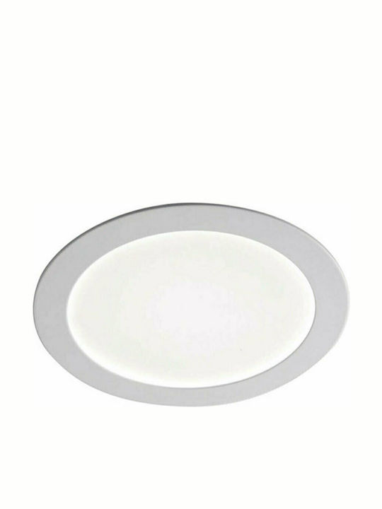 Fan Europe Round Recessed LED Panel 18W with Natural White Light Diameter 22.5cm SLIM-18W