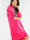 Awama Midi Kleid Fuchsie