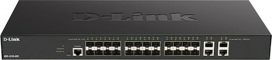 D-Link DXS-1210-28S Gestionat L2 Switch cu 4 Porturi Gigabit (1Gbps) Ethernet și 24 Porturi SFP