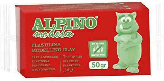 Alpino Πλαστελίνη για 3+ Ετών, 1τμχ Κόκκινο