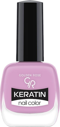 Golden Rose Keratin Glossy Βερνίκι Νυχιών Μακράς Διαρκείας Μωβ 59 10.5ml