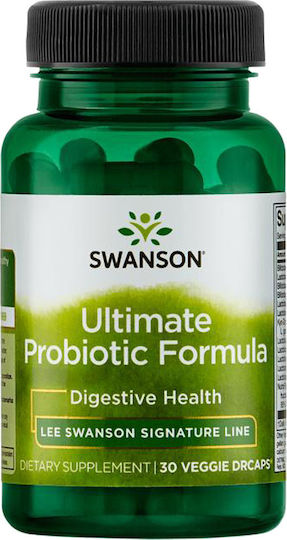 Swanson Ultimate Probiotic Formula Συμπλήρωμα με Προβιοτικά & Πρεβιοτικά 30 φυτικές κάψουλες