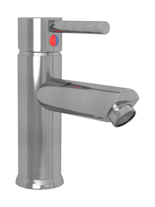 vidaXL Mixing Sink Faucet Silver