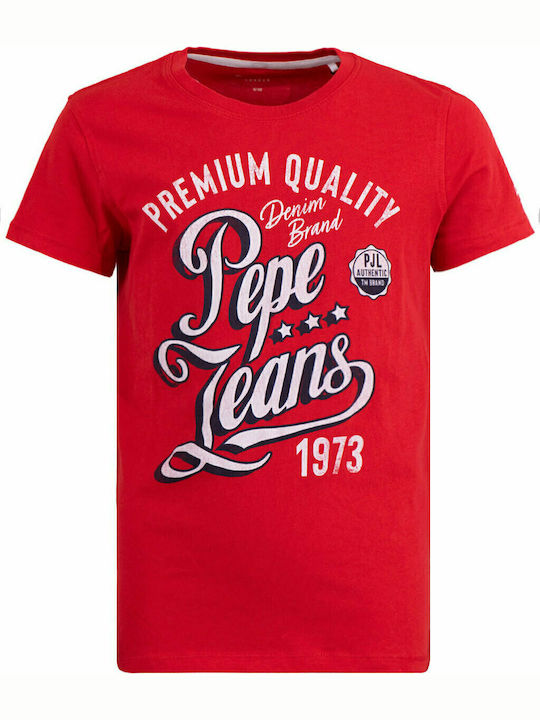 Pepe Jeans Παιδικό T-shirt Κόκκινο Jordan
