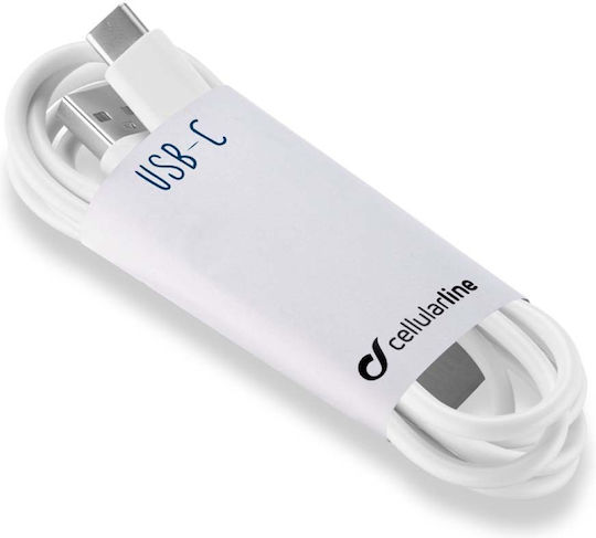 Cellular Line CL 349935 USB 2.0 Kabel USB-C männlich - USB-A Weiß 0.9m (TAUSBDATA90CMTYCW)