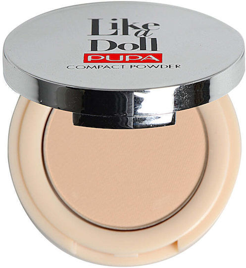 Pupa Like A Doll Nude Skin Compact Powder Puder 004 Warm Beige SPF15 10gr