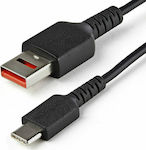 StarTech Only Charge USB 2.0 Cable USB-C male - USB-A male Μαύρο 1m (USBSCHAC1M)