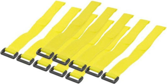 LogiLink Велкро Кабели 300mmx20mm в Жълт Цвят 10бр KAB0015