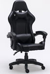 Topeshop Fotel Remus Artificial Leather Gaming Chair Black