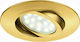 Fan Europe Zenit-5w Round Metallic Ceiling Spot with Built-in LED and Warm White Light Gold 2.5x2.5cm