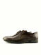 Steve Kommon 987 Men's Leather Casual Shoes Brown