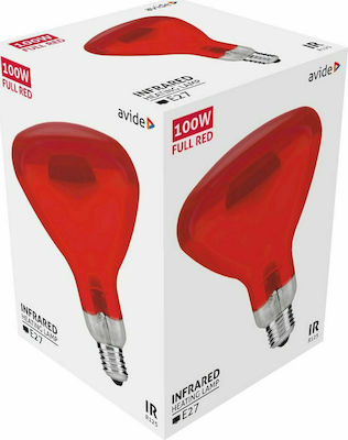 Avide ASIR27-100W-FR Lampă Infraroșu 100W pentru Soclu E27