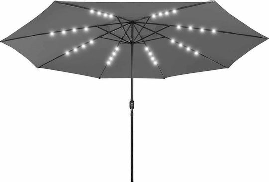 Umbrelă Rotundă Metalică Antracit Φ4m