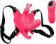 Baile Ultra Passionate Butterfly Harness With Remote Control Vibrator für Paare mit Fernbedienung 11cm Rosa