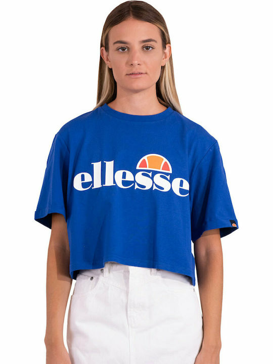 Ellesse Alberta Women's Summer Crop Top Short Sleeve Blue