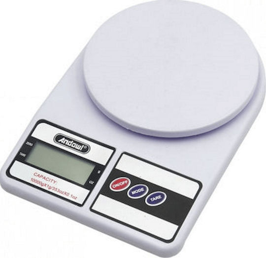 Andowl Qc105 Digital Kitchen Scale Up To 10kg White