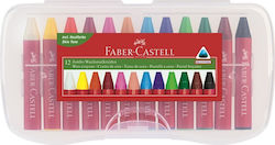 Faber-Castell Jumbo Σετ Κηρομπογιές με 12 Χρώματα