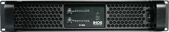 Ihos D-1800 Τελικός Ενισχυτής PA 2 Καναλιών 1800W/4Ω 900W/8Ω L005743